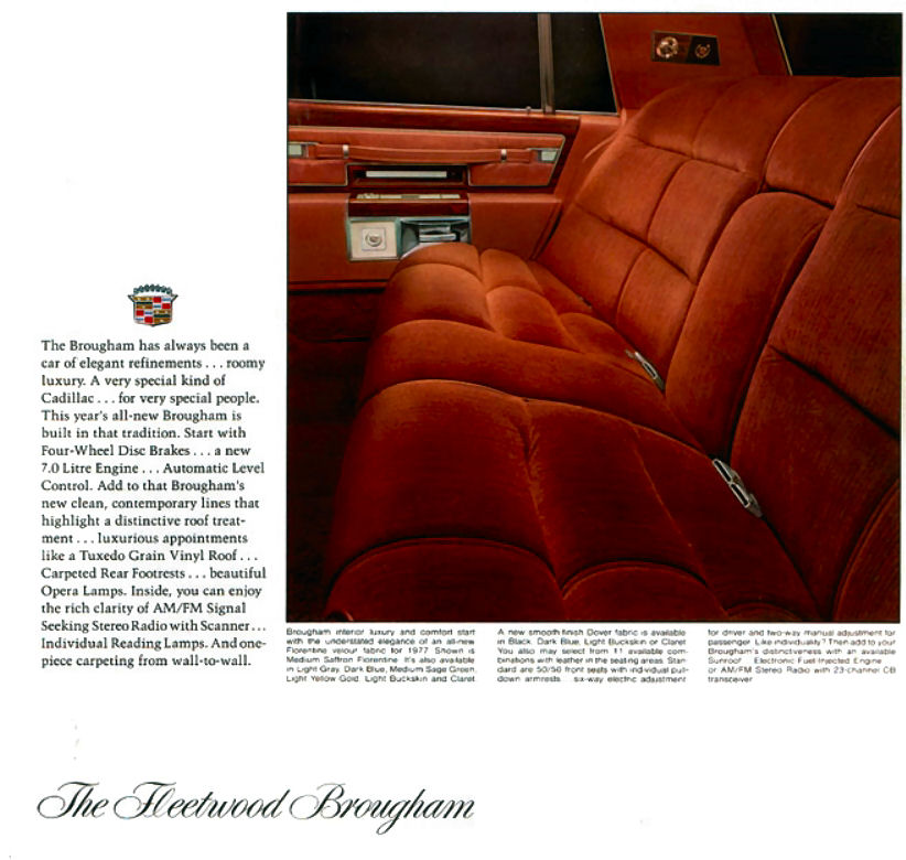 1977 Cadillac Full-Line Brochure Page 10